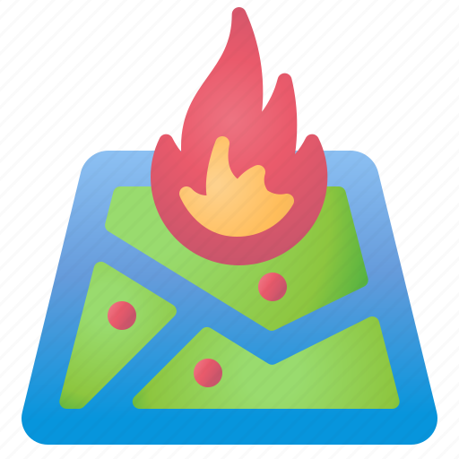 Fire, location, map, point, fighter icon - Download on Iconfinder
