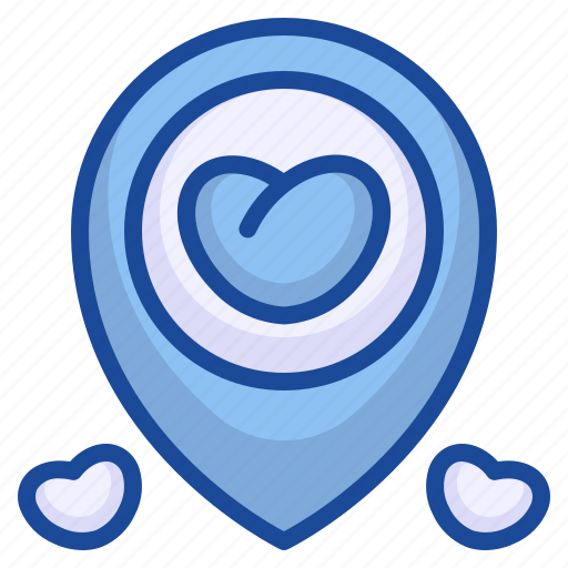 Favorite, love, heart, location, map, romance icon - Download on Iconfinder