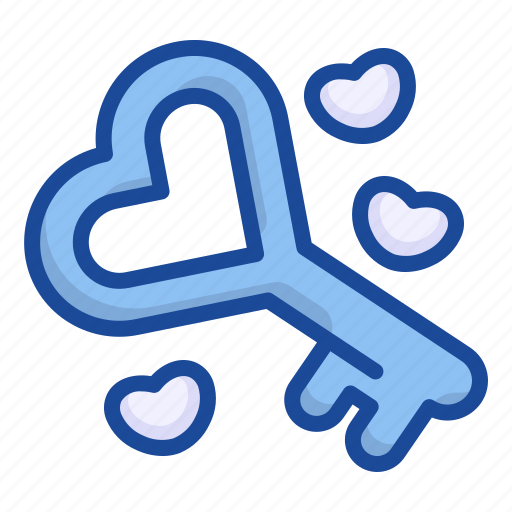 Key, love, heart, romantic, feelings icon - Download on Iconfinder