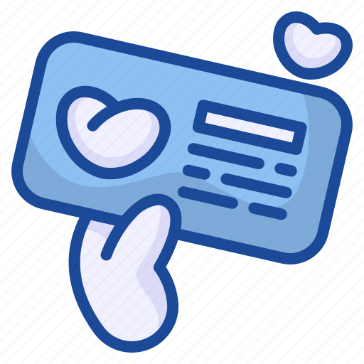 Love, message, letter, heart, hand icon - Download on Iconfinder