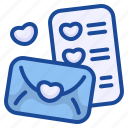 message, love, heart, envelope, romantic