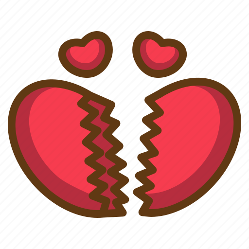 Broken, heart, love, break, divorce icon - Download on Iconfinder