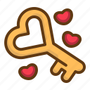 key, love, heart, romantic, feelings