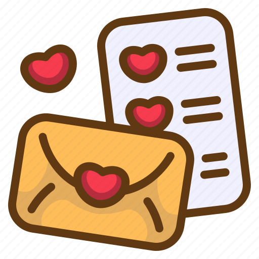 Message, love, heart, envelope, romantic icon - Download on Iconfinder