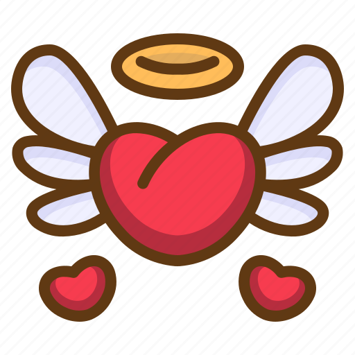 Wing, love, heart, fly, romantic icon - Download on Iconfinder