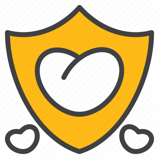 Protect, love, romance, secure, romantic, shield icon - Download on Iconfinder