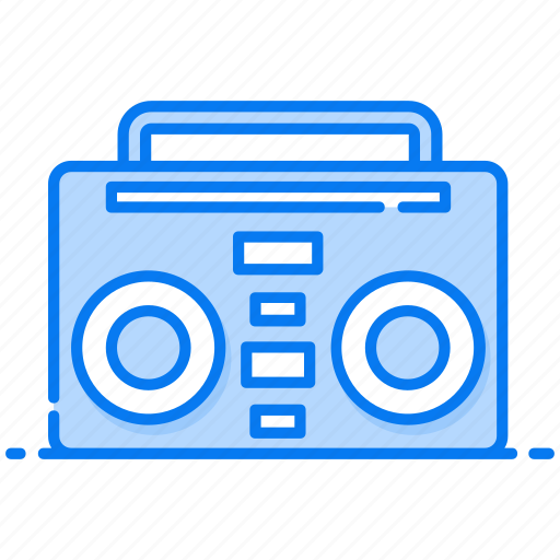 Music, tape recorder, wireless transmission, audio device, radionics, output device icon - Download on Iconfinder
