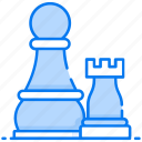 chess, chess rook, chess piece, chess pawn, chess knight, strategy game