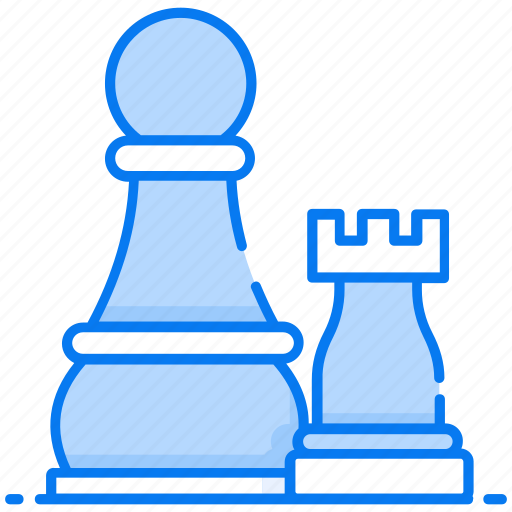 Chess, chess rook, chess piece, chess pawn, chess knight, strategy game icon - Download on Iconfinder