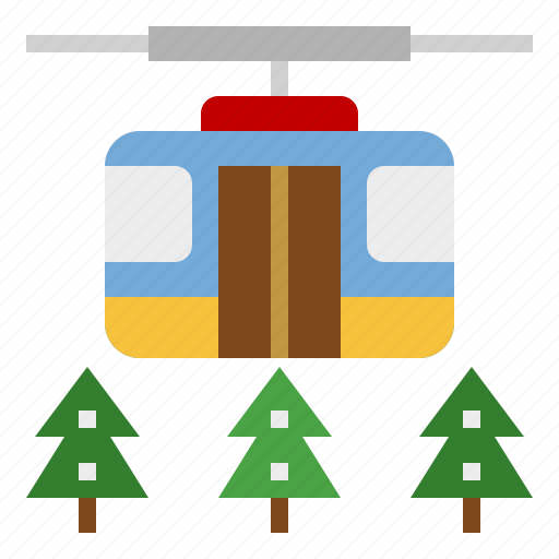 Cable, car, ski, resort, cabin, travel, vacation icon - Download on Iconfinder