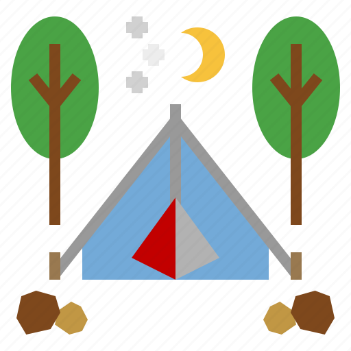 Camping, tent, vacation, excursion, forest icon - Download on Iconfinder