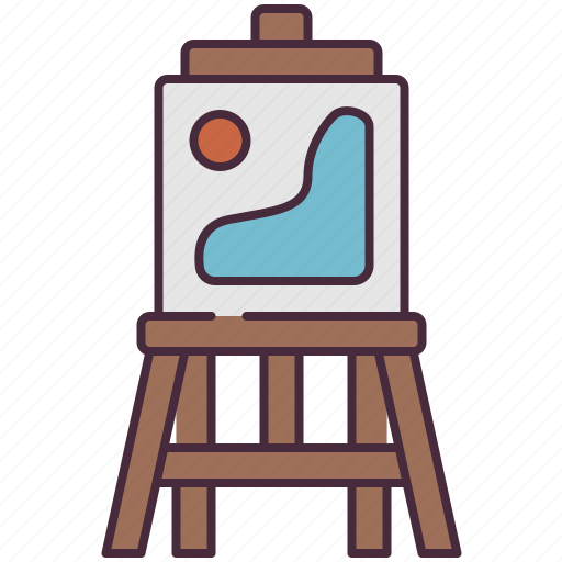 Painting, paint, brush, hobbies, artist, easel, art icon - Download on Iconfinder