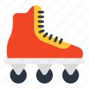 ice blade, ice skate, roller blade, footpiece, footwear 
