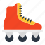 ice blade, ice skate, roller blade, footpiece, footwear 