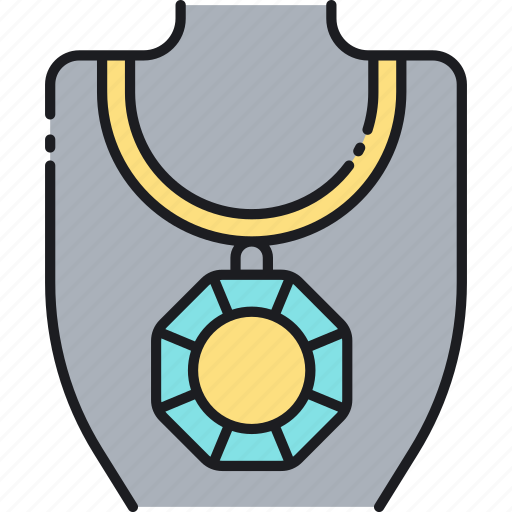 Diamond, gem, gemstone, jewellery, jewelry, necklace icon - Download on Iconfinder