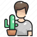 cactus, gardening, nature, people, plant, planting, plants