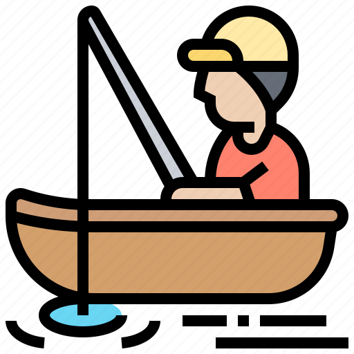Boat, fishing, hobby, lure, rod icon - Download on Iconfinder