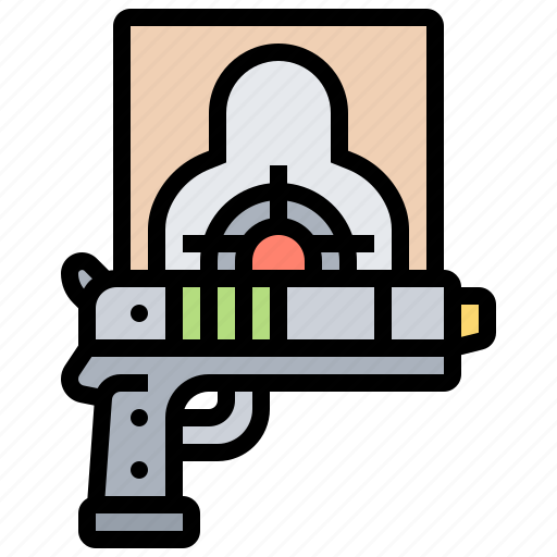 Gun, range, shooting, target, weapon icon - Download on Iconfinder