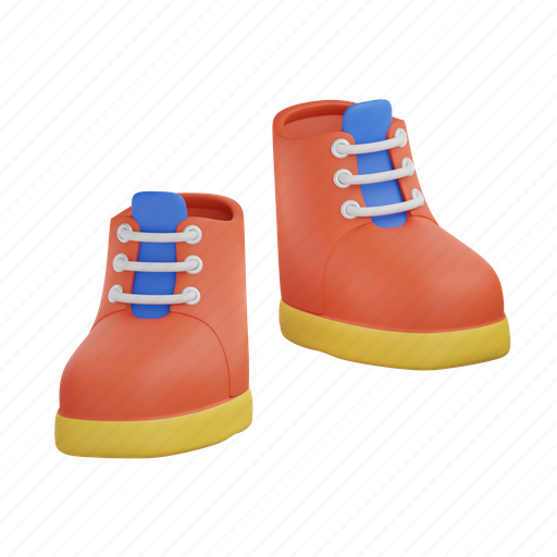 Hiking, boots, footwear, camping, travel, sport, outdoor 3D illustration - Download on Iconfinder