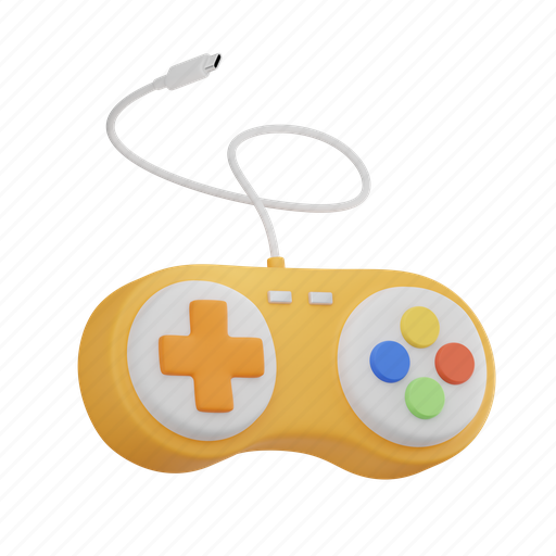 Video, game, controller, play, joystick, gamepad, console 3D illustration - Download on Iconfinder