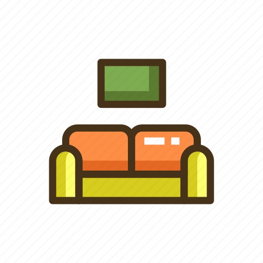 Decoration, furniture, interior, sofa icon - Download on Iconfinder
