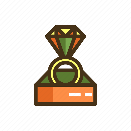Diamond, diamond ring, gem, gemstone, proposal, ring icon - Download on Iconfinder