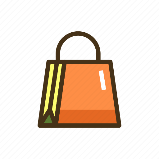 Bag, paper bag, recycle bag, retail, shopping icon - Download on Iconfinder