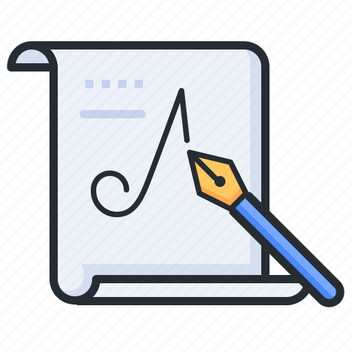 Calligraphy, letters, writing, handwriting icon - Download on Iconfinder