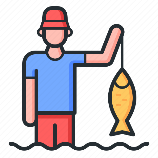 Fishing, man, sea, catch icon - Download on Iconfinder