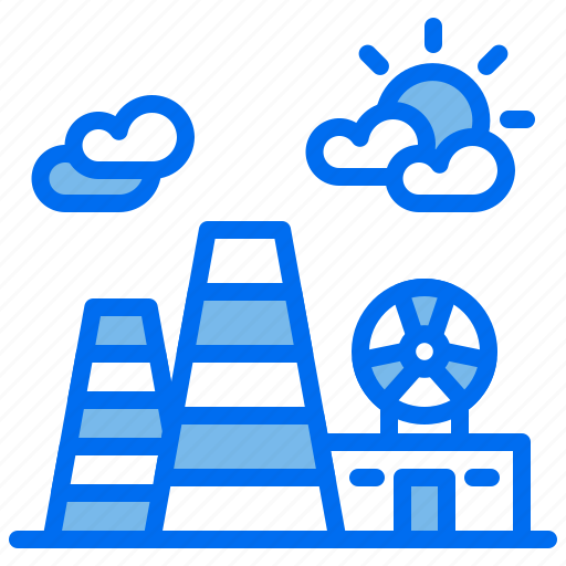 Atomic, building, energy, nuclear, plant, power icon - Download on Iconfinder