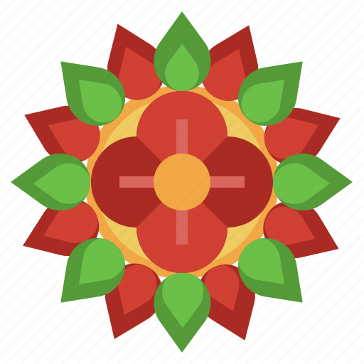 Rangoli, pattern, cultures, adornment, decoration icon - Download on Iconfinder