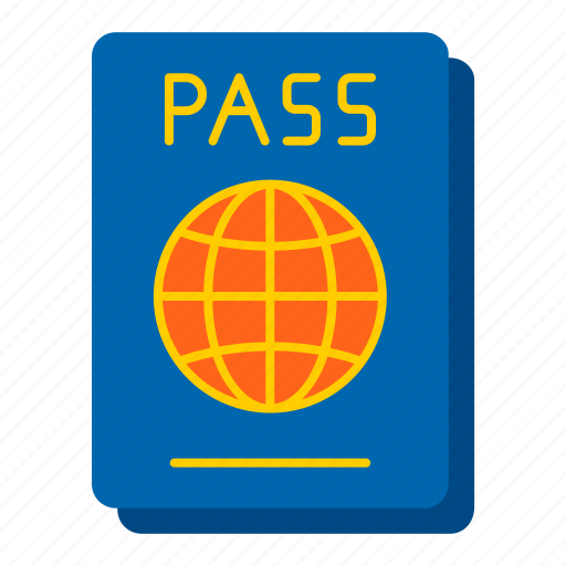 Passport, document, identity, identification, immigration, pass, border icon - Download on Iconfinder
