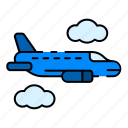 plane, plane departure, aeroplane, flight, transportation, airport, airplane, jet, shipping