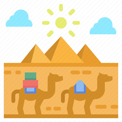 Cultures, egypt, landmark, pyramid, travel icon - Download on Iconfinder