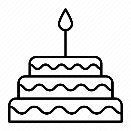 Cake, birthday, candle, sweet icon - Download on Iconfinder