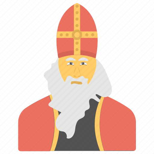 Bishop hat, nicholas avatar, nicholas of myra, religious celebration, saint nicholas day icon - Download on Iconfinder