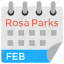 american holiday, civil rights activist, february calendar, rosa parks day, rosa’s birthday 
