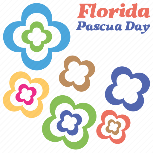 Colorful flowers, independence day text, nature, pascua florida day icon - Download on Iconfinder