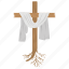 christian sign, cross, lent, muffler, white cloth 