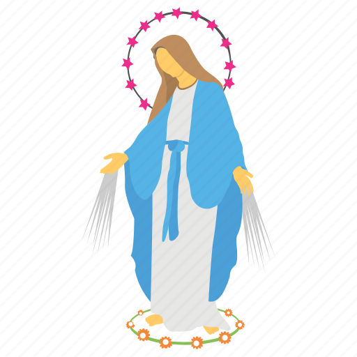 Feast of immaculate concept, gathering, mother mary, orphan kids, party icon - Download on Iconfinder