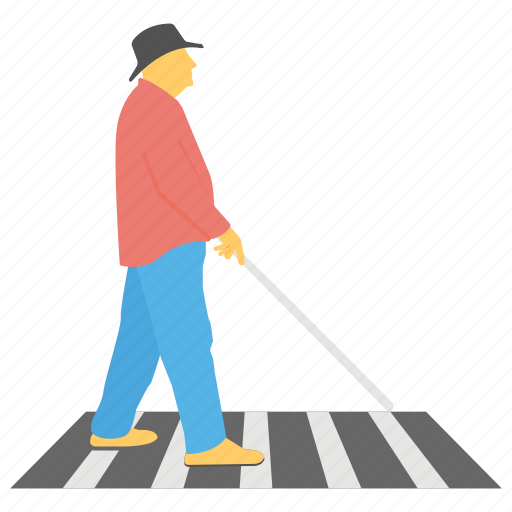 American official day, blind people, safety day, visually impaired, white cane icon - Download on Iconfinder