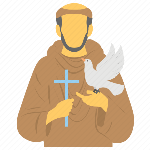 Feast, francis of assisi, pop of animals, saint of environment, st francis icon - Download on Iconfinder