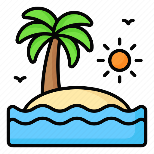 Island, summer, holidays, vacations, travel, palm tree, nature icon - Download on Iconfinder