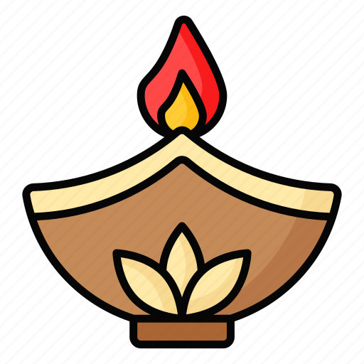 Diwali, celebration, holiday, oil lamp, decoration, diya, adornment icon - Download on Iconfinder