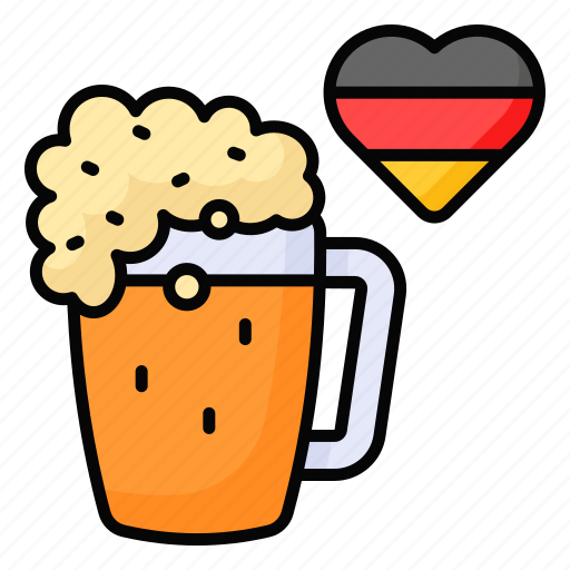 Oktoberfest, beer, glass, alcohol, drink, beverage, vintage icon - Download on Iconfinder