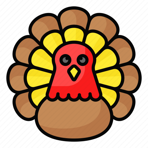 Thanksgiving, holiday, celebration, chicken, turkey, dinner, meal icon - Download on Iconfinder