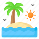 island, summer, holidays, vacations, travel, palm tree, nature