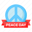 peace, day, world, international, symbol, banner, pacifism