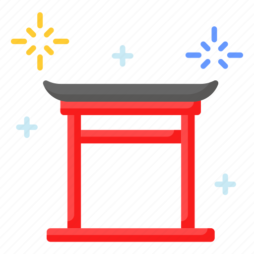Shogatsu, japanese, new year, festival, holiday, celebration, torii gate icon - Download on Iconfinder
