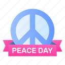 peace, day, world, international, symbol, banner, pacifism